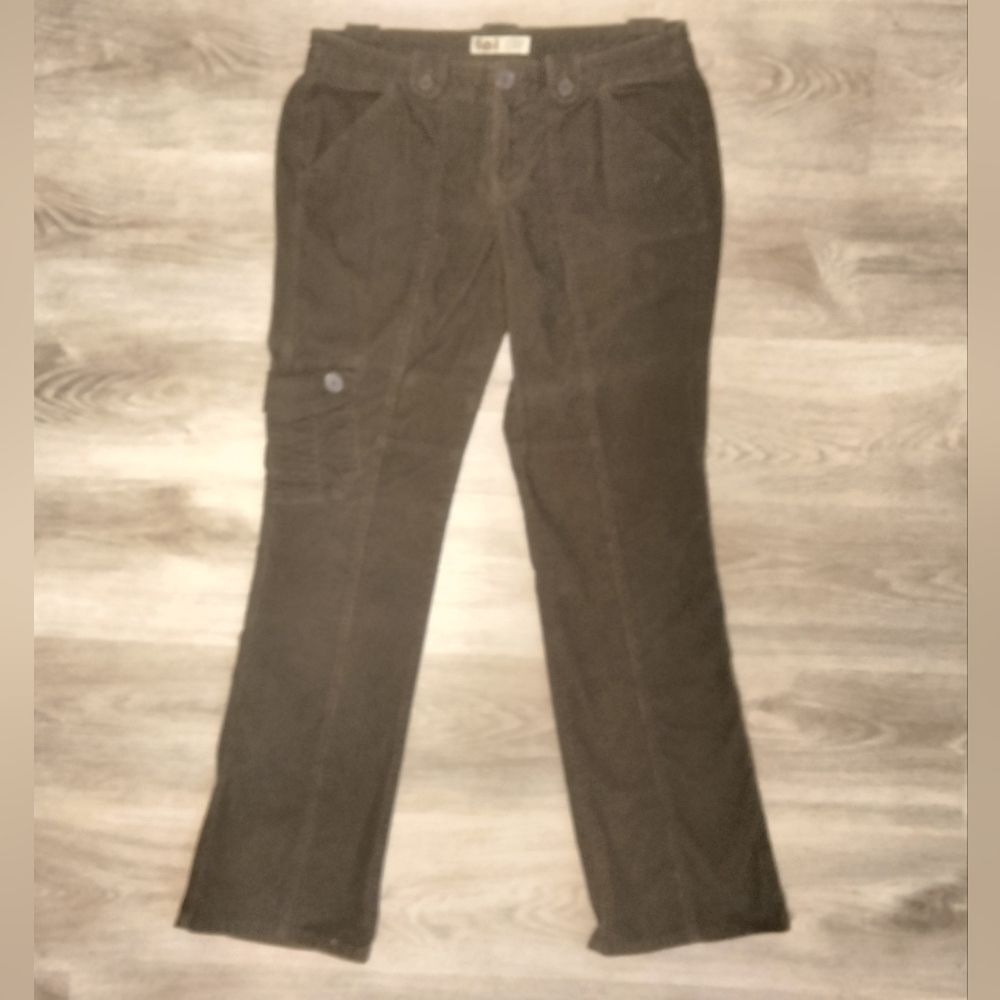 l.e.i. Women's Brown Corduroy Pants Cargo